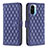 Funda de Cuero Cartera con Soporte Carcasa B11F para Xiaomi Redmi K40 Pro 5G Azul