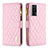 Funda de Cuero Cartera con Soporte Carcasa B11F para Xiaomi Redmi K60 Pro 5G Oro Rosa