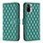 Funda de Cuero Cartera con Soporte Carcasa B11F para Xiaomi Redmi Note 10 4G Verde