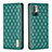 Funda de Cuero Cartera con Soporte Carcasa B11F para Xiaomi Redmi Note 10 5G Verde