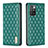 Funda de Cuero Cartera con Soporte Carcasa B11F para Xiaomi Redmi Note 11 4G (2021) Verde