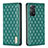 Funda de Cuero Cartera con Soporte Carcasa B11F para Xiaomi Redmi Note 11 Pro 4G Verde