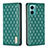 Funda de Cuero Cartera con Soporte Carcasa B11F para Xiaomi Redmi Note 11E 5G Verde