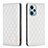 Funda de Cuero Cartera con Soporte Carcasa B11F para Xiaomi Redmi Note 12 Turbo 5G Blanco