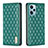 Funda de Cuero Cartera con Soporte Carcasa B11F para Xiaomi Redmi Note 12 Turbo 5G Verde