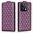 Funda de Cuero Cartera con Soporte Carcasa B11F para Xiaomi Redmi Note 13 5G Morado