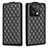 Funda de Cuero Cartera con Soporte Carcasa B11F para Xiaomi Redmi Note 13 5G Negro