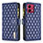 Funda de Cuero Cartera con Soporte Carcasa B12F para Motorola Moto G84 5G Azul