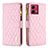 Funda de Cuero Cartera con Soporte Carcasa B12F para Motorola Moto G84 5G Oro Rosa