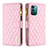 Funda de Cuero Cartera con Soporte Carcasa B12F para Nokia G21 Oro Rosa