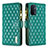 Funda de Cuero Cartera con Soporte Carcasa B12F para OnePlus Nord N200 5G Verde