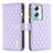 Funda de Cuero Cartera con Soporte Carcasa B12F para Oppo A2 5G Morado