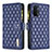 Funda de Cuero Cartera con Soporte Carcasa B12F para Oppo A54 5G Azul