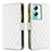 Funda de Cuero Cartera con Soporte Carcasa B12F para Oppo A79 5G Blanco