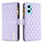 Funda de Cuero Cartera con Soporte Carcasa B12F para Oppo A96 4G Morado