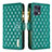 Funda de Cuero Cartera con Soporte Carcasa B12F para Oppo Find X5 Pro 5G Verde