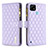 Funda de Cuero Cartera con Soporte Carcasa B12F para Realme C21 Morado