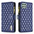 Funda de Cuero Cartera con Soporte Carcasa B12F para Samsung Galaxy A22 5G Azul