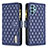 Funda de Cuero Cartera con Soporte Carcasa B12F para Samsung Galaxy A32 4G Azul