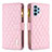 Funda de Cuero Cartera con Soporte Carcasa B12F para Samsung Galaxy A32 4G Oro Rosa