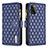 Funda de Cuero Cartera con Soporte Carcasa B12F para Samsung Galaxy A41 Azul