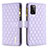 Funda de Cuero Cartera con Soporte Carcasa B12F para Samsung Galaxy A41 Morado