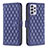 Funda de Cuero Cartera con Soporte Carcasa B12F para Samsung Galaxy A52 4G Azul