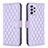 Funda de Cuero Cartera con Soporte Carcasa B12F para Samsung Galaxy A52 4G Morado