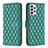 Funda de Cuero Cartera con Soporte Carcasa B12F para Samsung Galaxy A52 4G Verde