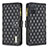 Funda de Cuero Cartera con Soporte Carcasa B12F para Samsung Galaxy A71 4G A715 Negro