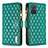 Funda de Cuero Cartera con Soporte Carcasa B12F para Samsung Galaxy A71 4G A715 Verde