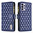 Funda de Cuero Cartera con Soporte Carcasa B12F para Samsung Galaxy A72 4G Azul