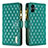 Funda de Cuero Cartera con Soporte Carcasa B12F para Samsung Galaxy F14 5G Verde