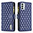 Funda de Cuero Cartera con Soporte Carcasa B12F para Samsung Galaxy F23 5G Azul