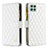 Funda de Cuero Cartera con Soporte Carcasa B12F para Samsung Galaxy F42 5G Blanco