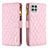 Funda de Cuero Cartera con Soporte Carcasa B12F para Samsung Galaxy F42 5G Oro Rosa