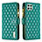 Funda de Cuero Cartera con Soporte Carcasa B12F para Samsung Galaxy F42 5G Verde