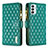 Funda de Cuero Cartera con Soporte Carcasa B12F para Samsung Galaxy M23 5G Verde