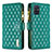 Funda de Cuero Cartera con Soporte Carcasa B12F para Samsung Galaxy M40S Verde