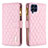 Funda de Cuero Cartera con Soporte Carcasa B12F para Samsung Galaxy M53 5G Oro Rosa