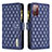 Funda de Cuero Cartera con Soporte Carcasa B12F para Samsung Galaxy S20 FE (2022) 5G Azul