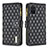 Funda de Cuero Cartera con Soporte Carcasa B12F para Samsung Galaxy S20 Plus 5G Negro