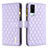 Funda de Cuero Cartera con Soporte Carcasa B12F para Vivo Y53s 4G Morado