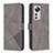 Funda de Cuero Cartera con Soporte Carcasa B12F para Xiaomi Mi 12 Pro 5G Gris