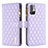 Funda de Cuero Cartera con Soporte Carcasa B12F para Xiaomi POCO M3 Pro 5G Morado