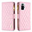 Funda de Cuero Cartera con Soporte Carcasa B12F para Xiaomi Redmi Note 10 Pro 4G Oro Rosa