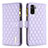 Funda de Cuero Cartera con Soporte Carcasa B12F para Xiaomi Redmi Note 10S 4G Morado