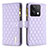 Funda de Cuero Cartera con Soporte Carcasa B12F para Xiaomi Redmi Note 13 5G Morado