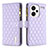 Funda de Cuero Cartera con Soporte Carcasa B12F para Xiaomi Redmi Note 13 Pro+ Plus 5G Morado