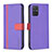 Funda de Cuero Cartera con Soporte Carcasa B13F para Samsung Galaxy A71 5G Morado